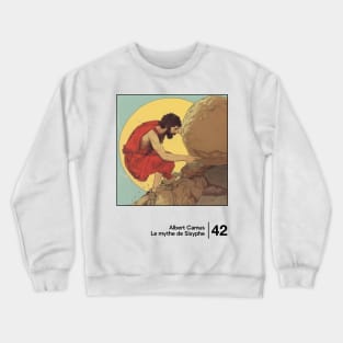 Le Mythe de Sisyphe - Minimal Style Graphic Artwork Crewneck Sweatshirt